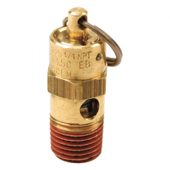 175 PSI Hi-Temp Rated Safety Valve (1/4" M, NPT)