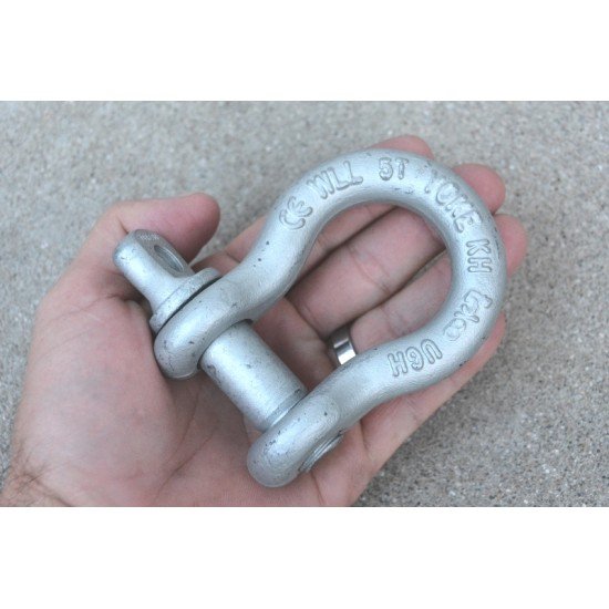 5/8" 5 Ton WLL Forged Shackle with Alloy Pin