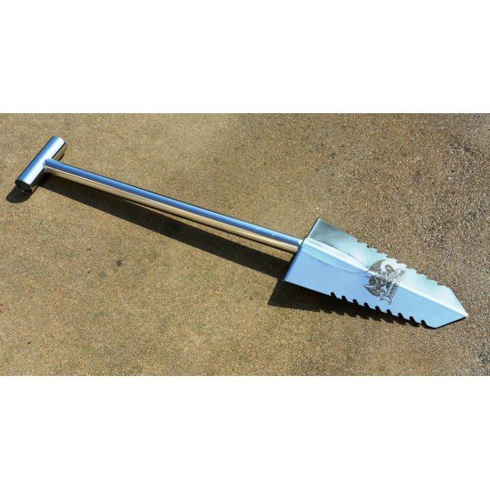 Dominion OffRoad Stainless Steel "Bad Ass Camp Shovel" - Zombie Apocalypse Serrated Edge Version Dominion OffRoad Stainless Steel "Bad Ass Camp Shovel" - Zombie Apocalypse Serrated Edge Version