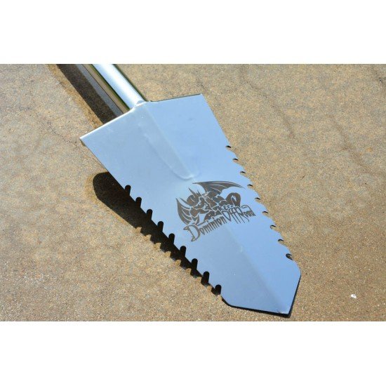Dominion OffRoad Stainless Steel "Bad Ass Camp Shovel" - Zombie Apocalypse Serrated Edge Version Dominion OffRoad Stainless Steel "Bad Ass Camp Shovel" - Zombie Apocalypse Serrated Edge Version