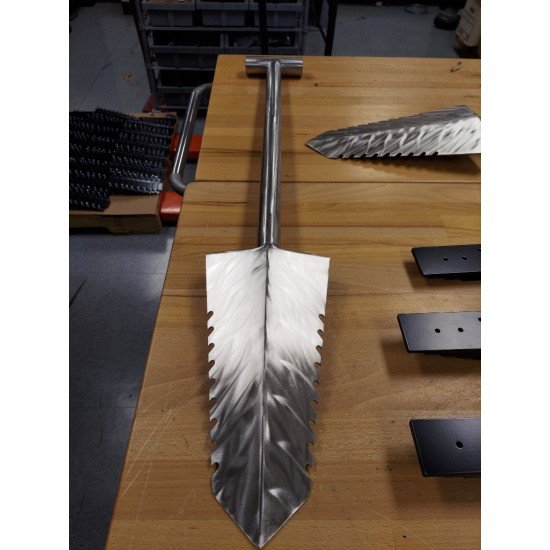 Dominion OffRoad Stainless Steel "Bad Ass Camp Shovel" - Zombie Apocalypse Serrated Edge Version Dominion OffRoad Stainless Steel "Bad Ass Camp Shovel" - Zombie Apocalypse Serrated Edge Version