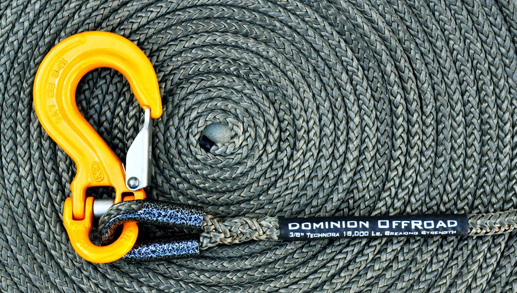 Technora Winch Rope Assembly w/Standard Hook